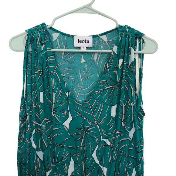 Leota Green Tara Jersey Dress Size Md - Picture 2 of 5